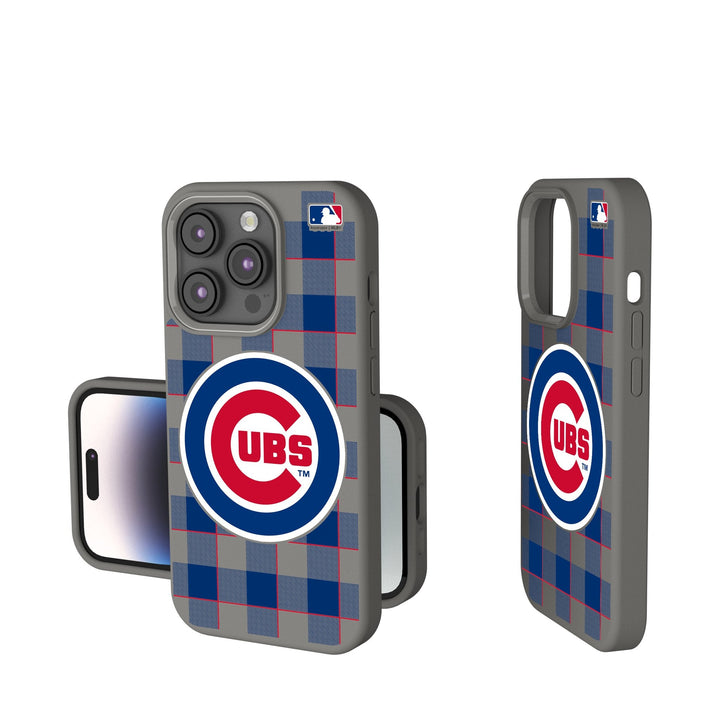 Chicago Cubs Plaid Soft Touch Phone Case Phone Cases Keyscaper