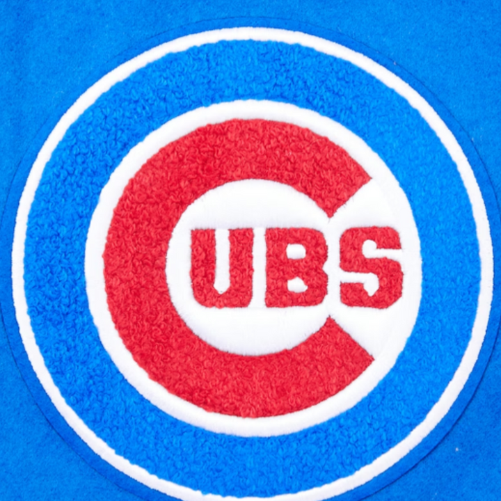 CHICAGO CUBS PRO STANDARD MEN'S ROYAL BLUE VARSITY JACKET Jackets & Outerwear Ivy Shop