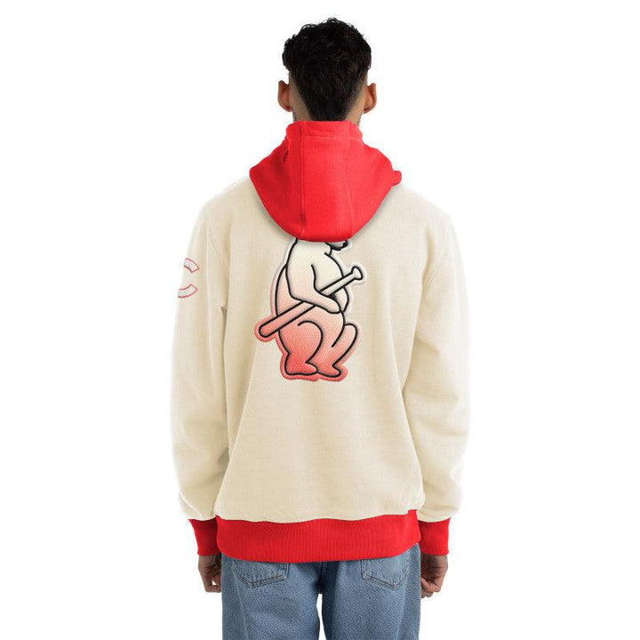 CHICAGO CUBS NEW ERA MEN'S 1914 WHITE AND ORANGE COLOR PACK HOODIE Sweatshirts & Hoodies NEW ERA CAP COMPANY INC