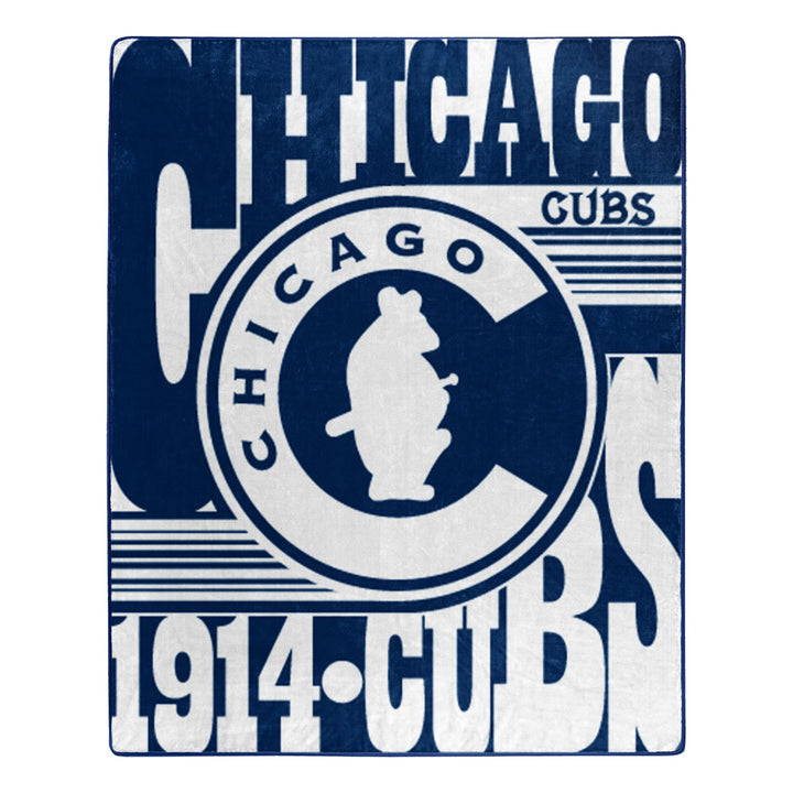 Chicago Cubs 1914 Logo Throw Blanket Blankets NORTHWEST COMPANY