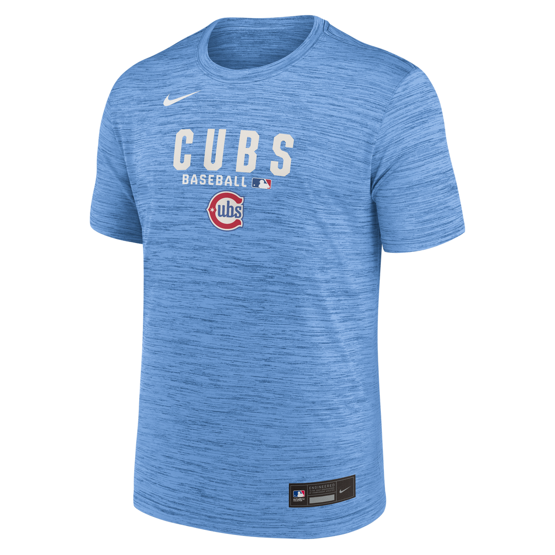 Chicago Cubs Authentic Collection 2026 Velocity Performance Tee Light Blue by Nike Shirts Nike