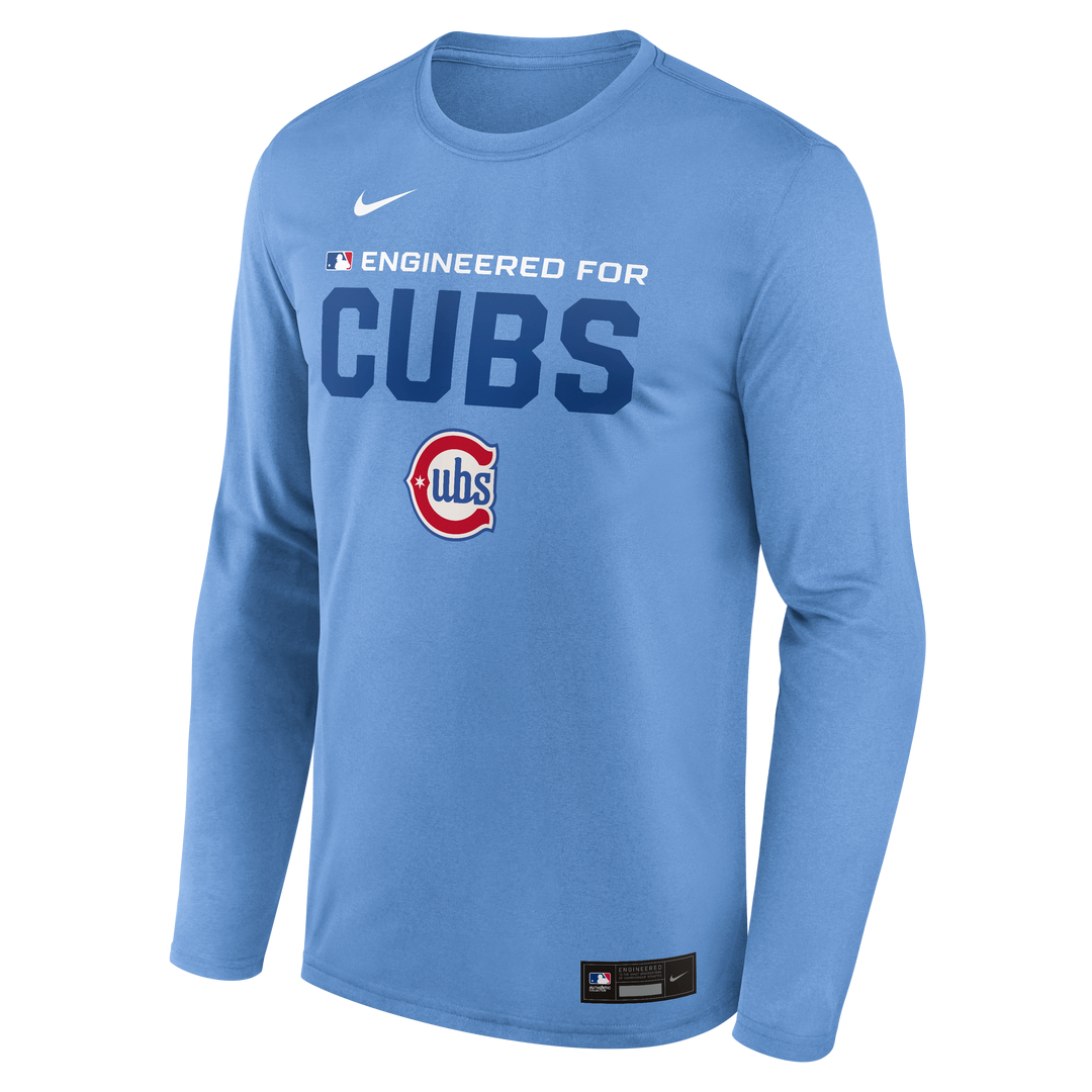 Chicago Cubs Authentic Collection 2026 Blues Alternate Team Issue Long Sleeve Tee by Nike Shirts Nike