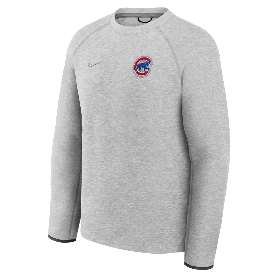 Chicago Cubs Walking Bear Nike Tech Fleece Crew Sweatshirt in Grey by Nike Sweatshirts &amp; Hoodies NIKE