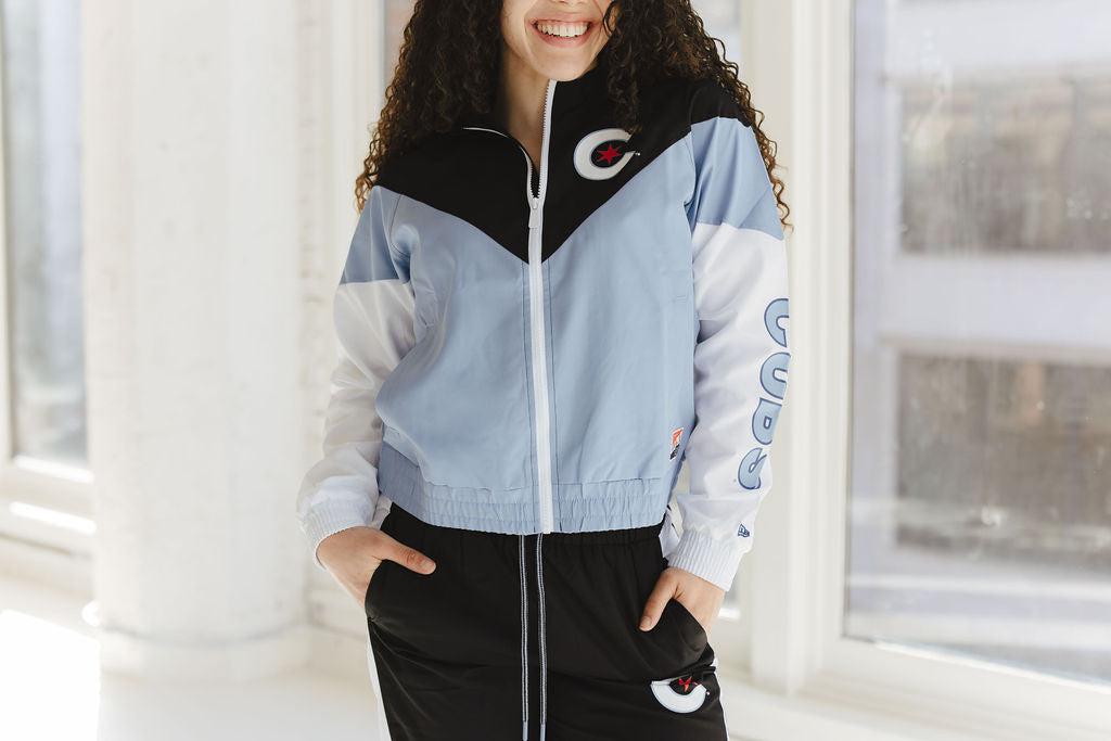 CHICAGO CUBS NEW ERA WOMEN'S CITY CONNECT WINDBREAKER Jackets & Outerwear NEW ERA CAP COMPANY INC