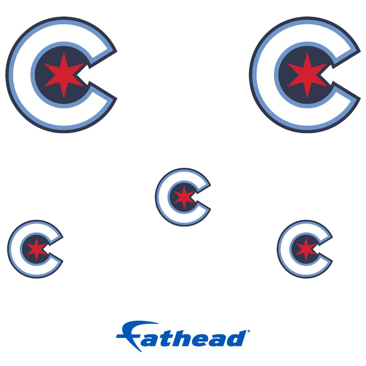 Chicago Cubs - RealBig City Connect Logo Collection - Official MLB - Reusable Vinyl Wall Decals #1 Minis UNASSIGNED