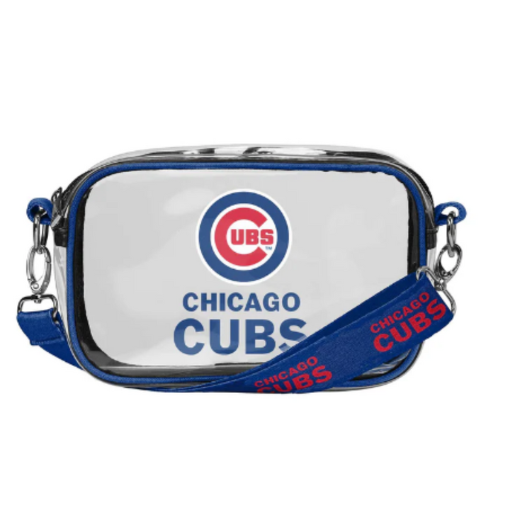 CHICAGO CUBS CLEAR CROSSBODY CAMERA BAG Bags & Backpacks FOREVER COLLECTIBLES