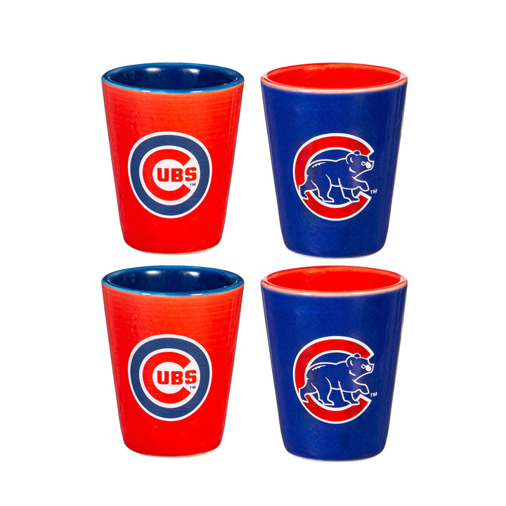 Chicago Cubs Shot Glass Set Home & Office EVERGREEN