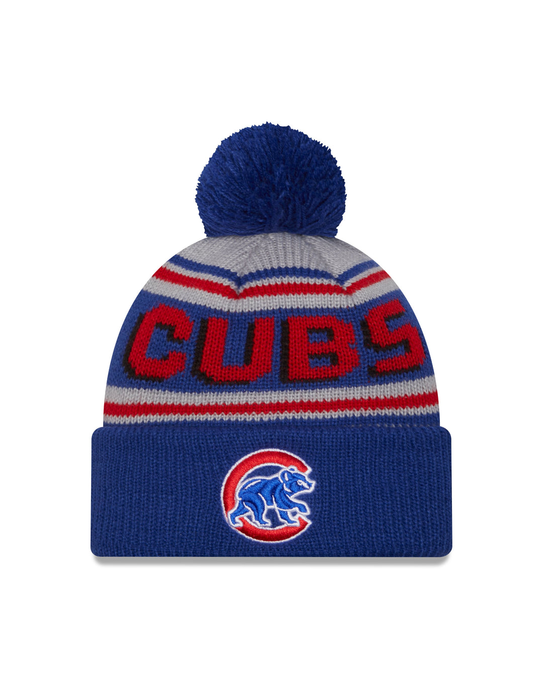 CHICAGO CUBS NEW ERA YOUTH WALKING BEAR KNIT POM HAT Knits NEW ERA CAP COMPANY INC