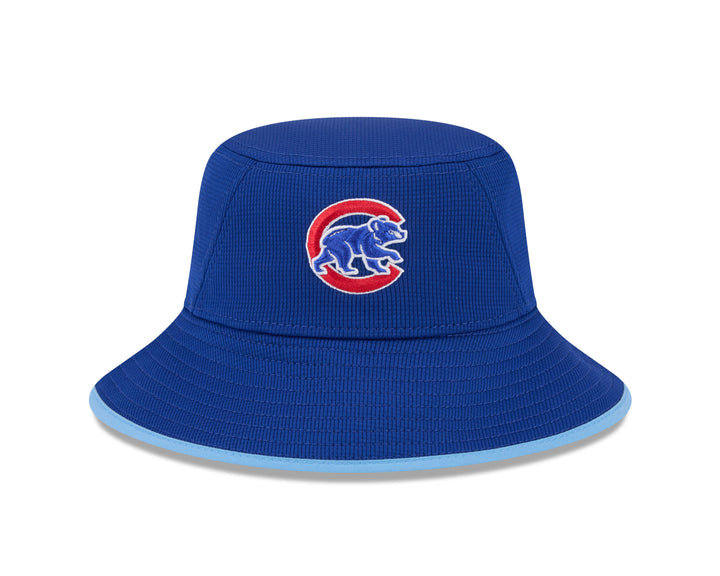 Chicago Cubs New Era Walking Bear Royal Blue Bucket Hat