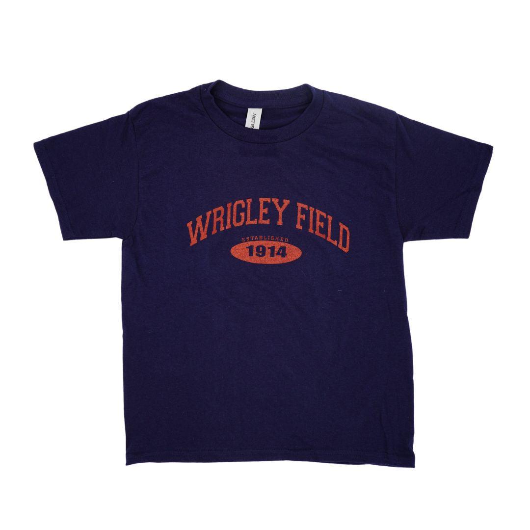 WRIGLEY FIELD YOUTH EST. 1914 SHORT SLEEVE TEE Short Sleeve Tees ART FLO SHIRT & LETTERING