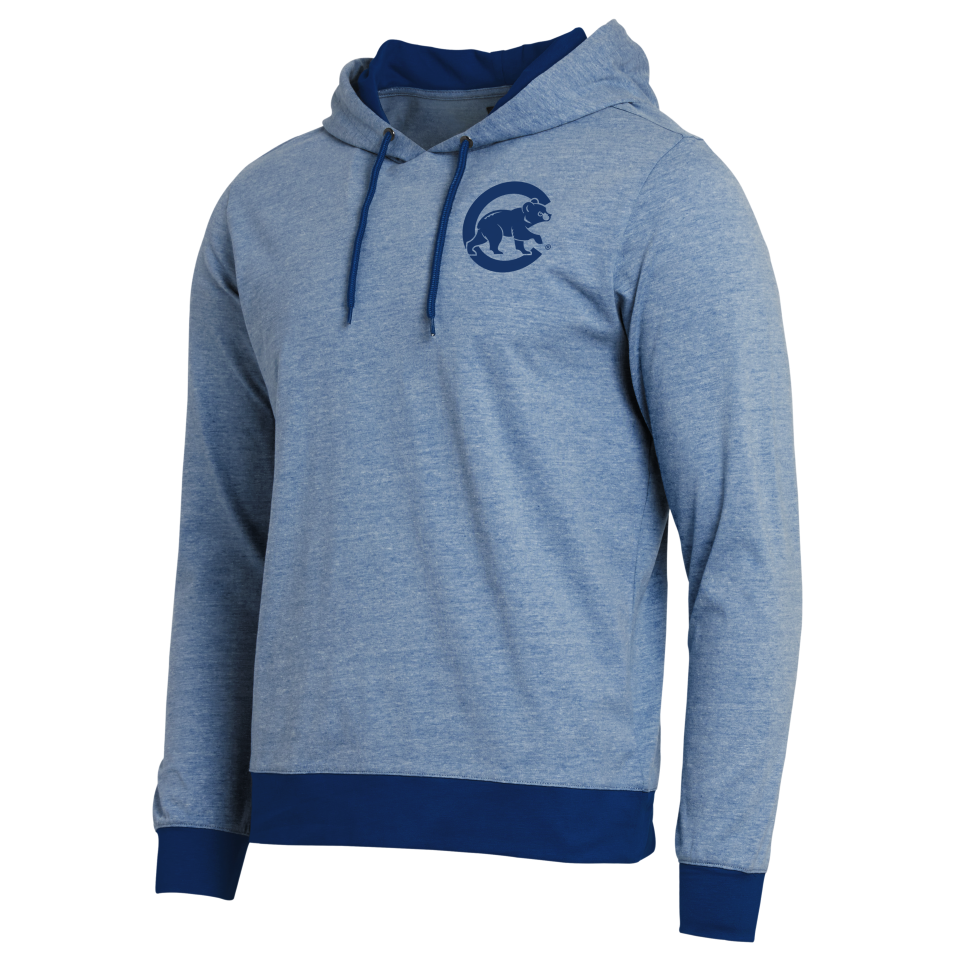 Chicago Cubs Walking Bear Blue Tonal Men's Hoodie by Darius Rucker Sweatshirts & Hoodies DARIUS RUCKER