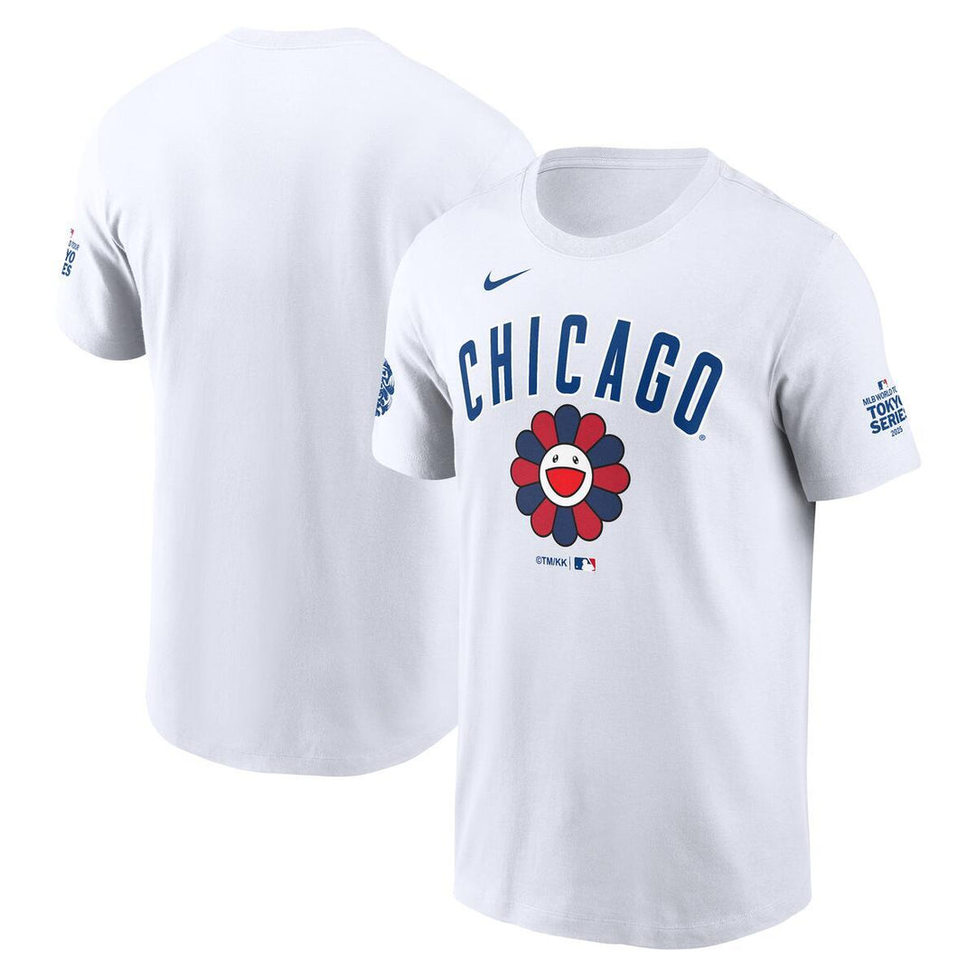 Chicago Cubs x Murakami Arch White T-Shirt by Nike Short Sleeve Tees Nike