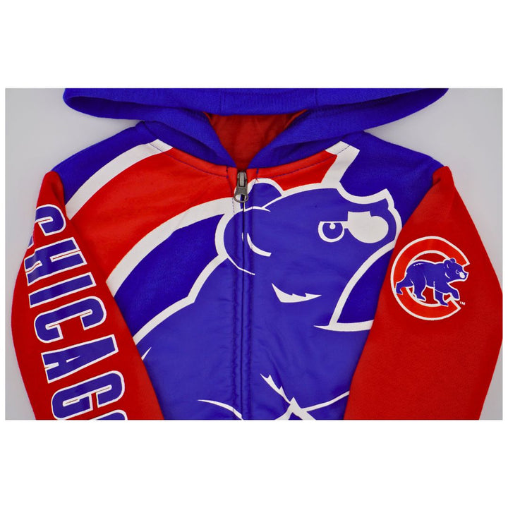 CHICAGO CUBS TODDLER TWO-TONE WALKING BEAR HOODIE Sweatshirts & Hoodies GENUINE MERCHANDISE