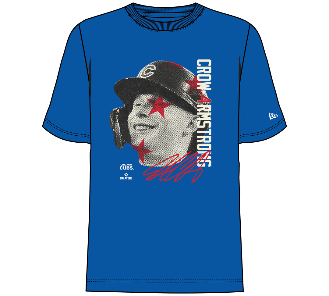 Chicago Cubs Pete Crow Armstrong Triple Pic Youth Tee by New Era OUTERSTUFF LLC