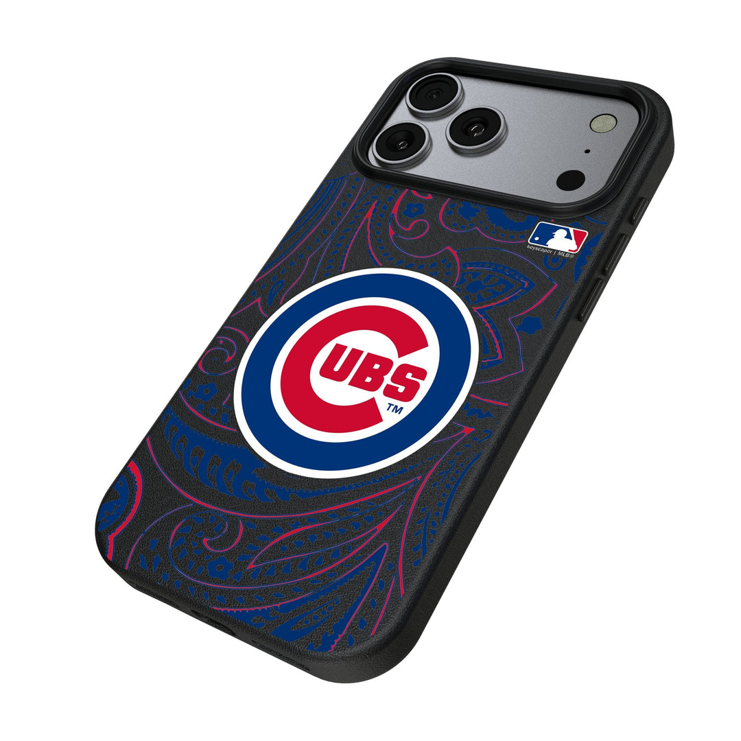 Chicago Cubs Paisley MagSafe Compatible Phone Case for Apple iPhone 17 Series Phone Cases Keyscaper