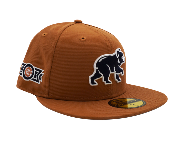 Chicago Cubs Spring Training Bear Bronze/Navy 59FIFTY Fitted Cap by New Era Caps New Era