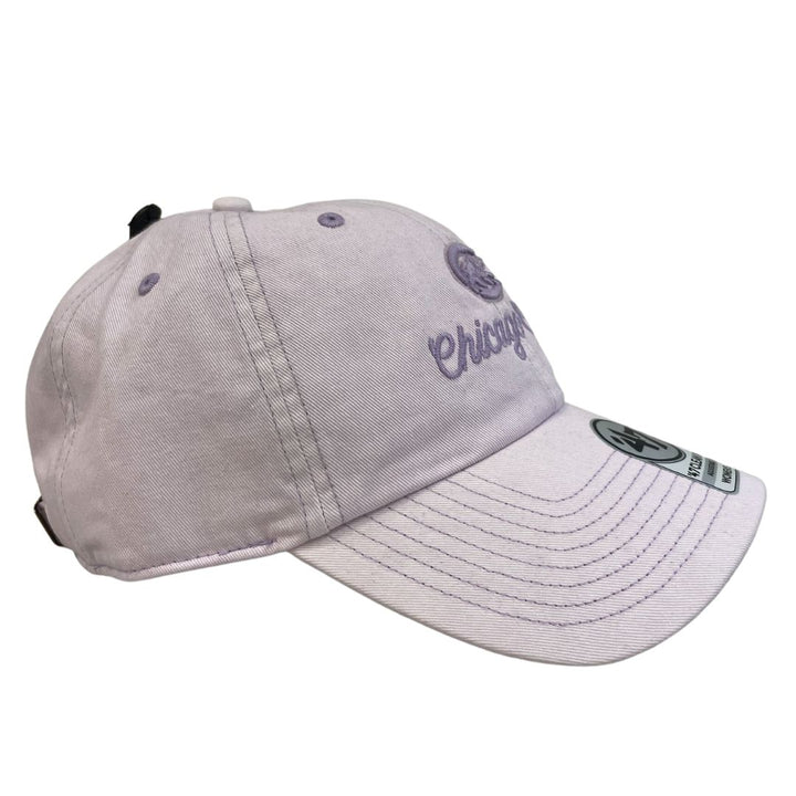 CHICAGO CUBS '47 WOMEN'S WALKING BEAR LOGO LAVENDER ADJUSTABLE CAP