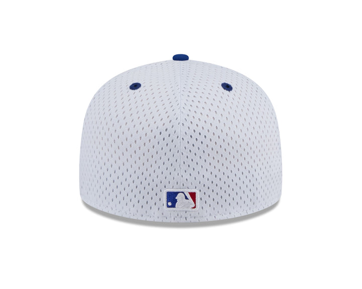 CHICAGO CUBS NEW ERA BULLSEYE WHITE MESH 59FIFTY CAP