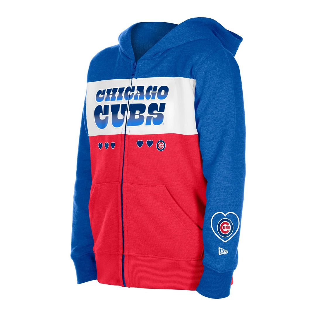 Chicago Cubs New Era Youth Red and Blue Zip Up Hoodie Sweatshirts & Hoodies NEW ERA CAP COMPANY INC