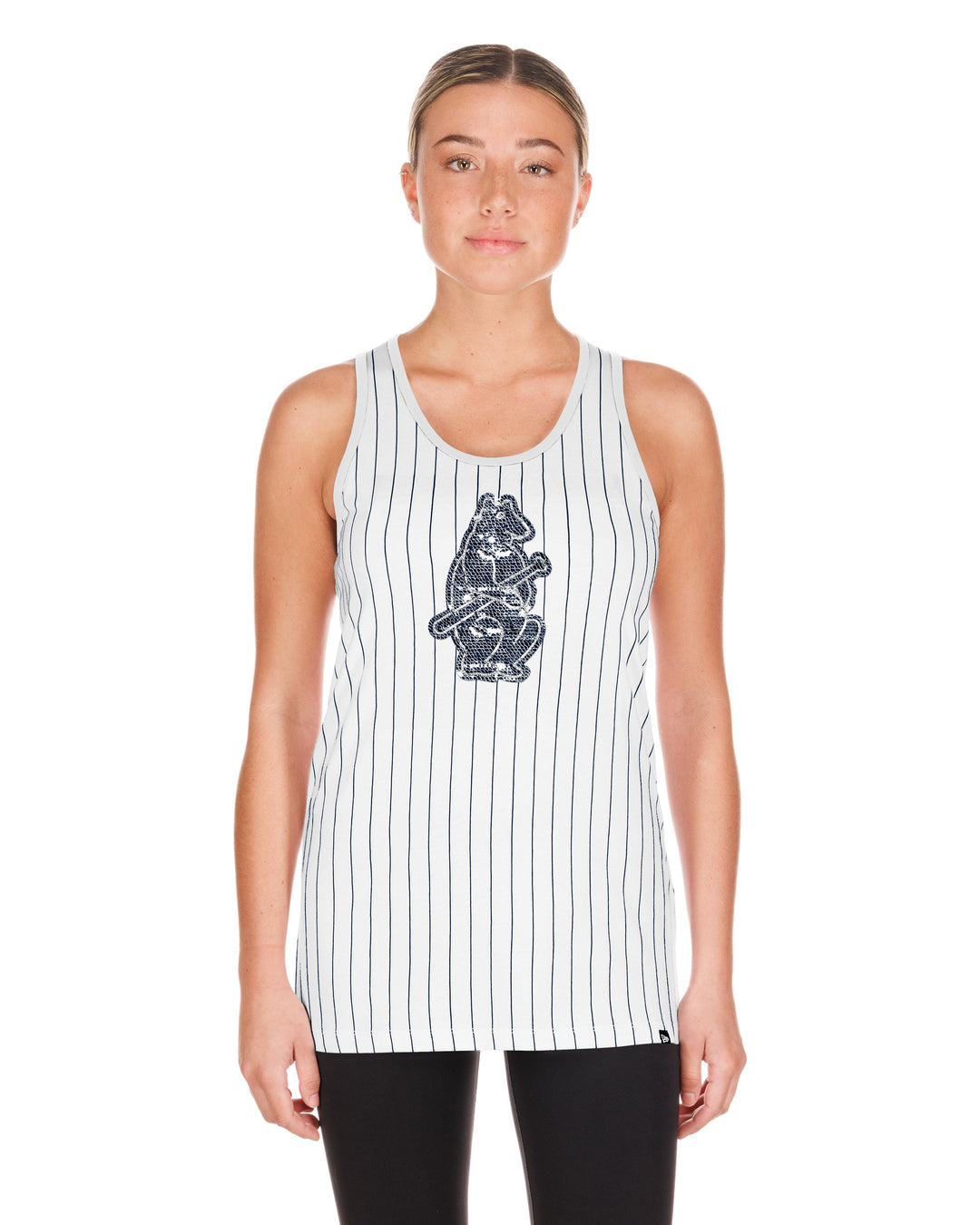 Chicago Cubs 1914 Gameday Tank Pinstripe White by New Era Women&