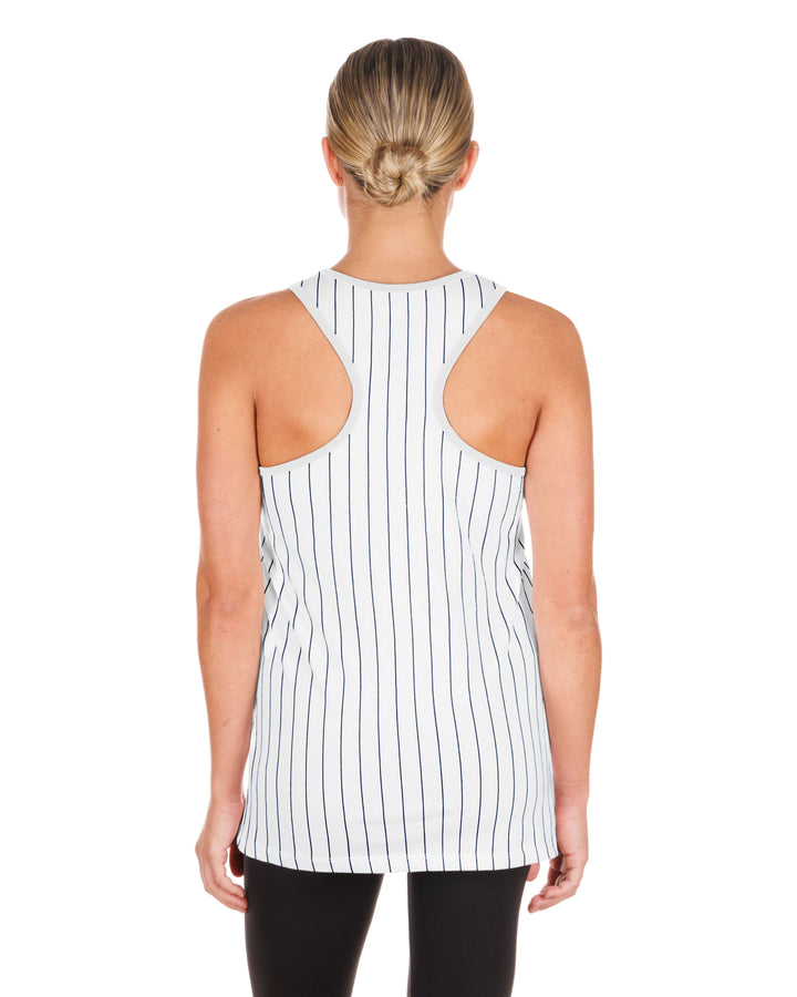 Chicago Cubs 1914 Gameday Tank Pinstripe White by New Era Women&