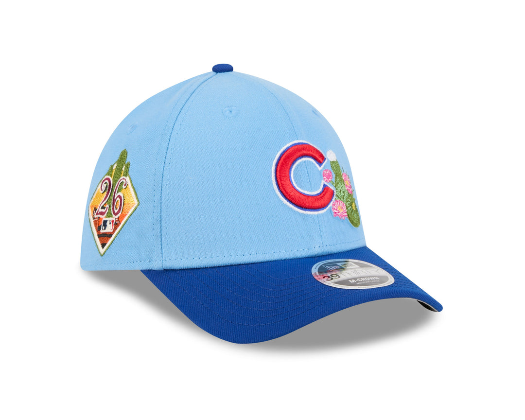 Chicago Cubs 2026 Spring Training Youth Light Blue 39Thirty Cap by New Era Caps New Era