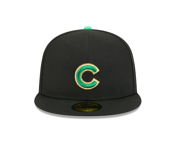 Chicago Cubs 2026 St. Patrick's Day Black 59FIFTY Fitted Cap by New Era Caps New Era