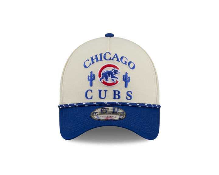 Chicago Cubs Walking Bear Cactus White Rope Strapback Cap by New Era Caps New Era
