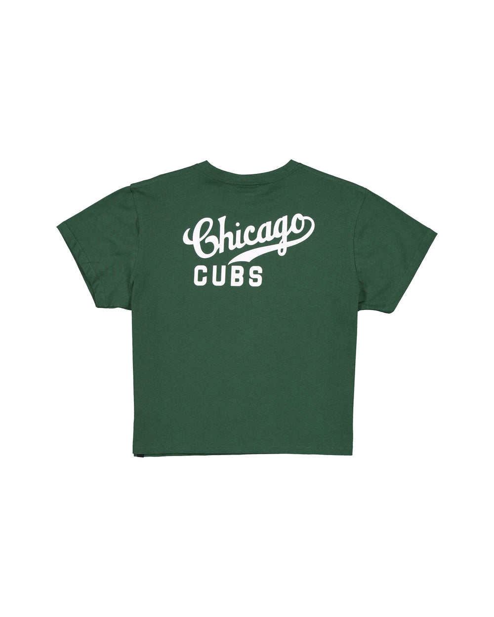 Chicago Cubs 120 Clock Script Women's Tee Green by New Era Shirts New Era