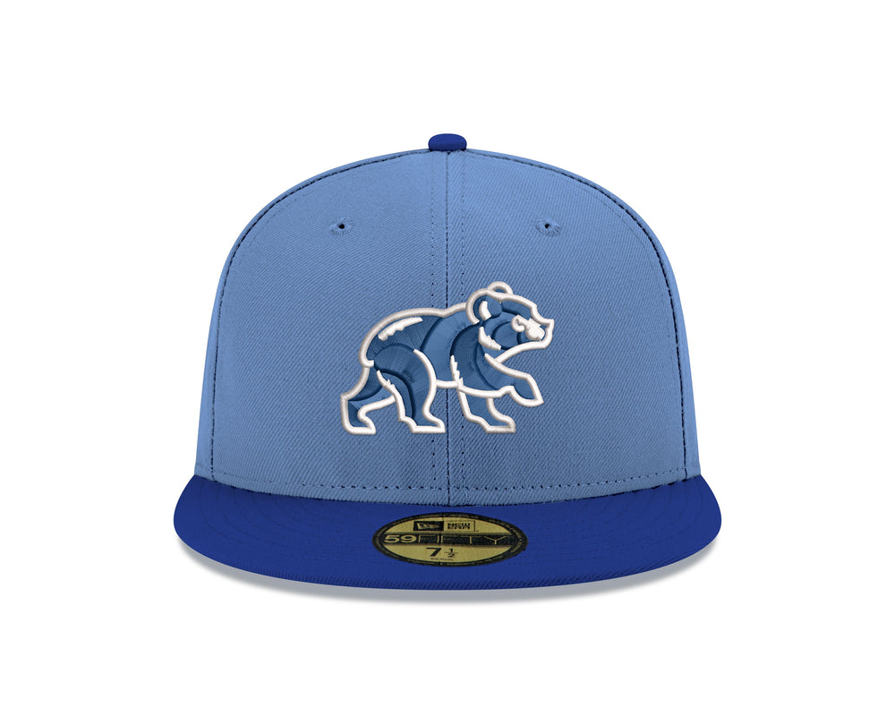 CHICAGO CUBS NEW ERA WALKING BEAR SKY BLUE 59FIFTY CAP Caps Ivy Shop