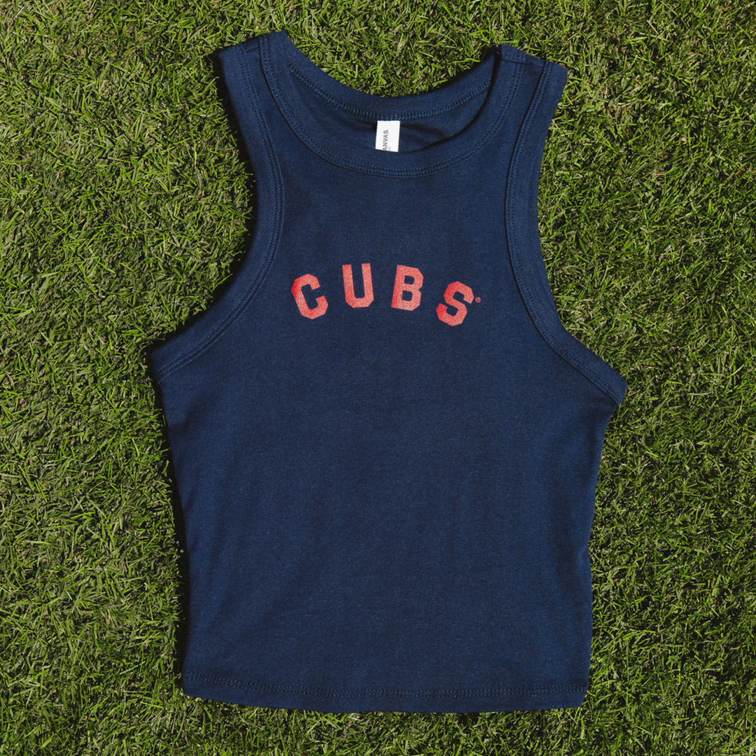 Chicago Cubs x Alice &amp; Wonder Cubs Baby Tank — Navy Shirts SOFT AS A GRAPE