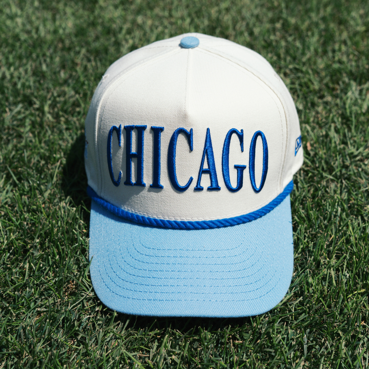 Chicago Cubs x Mini Wonder Two-Tone Rope 940 Cap — Youth, Light Blue Caps NEW ERA CAP COMPANY