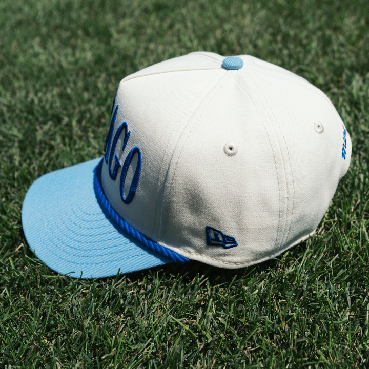 Chicago Cubs x Mini Wonder Two-Tone Rope 940 Cap — Youth, Light Blue Caps NEW ERA CAP COMPANY