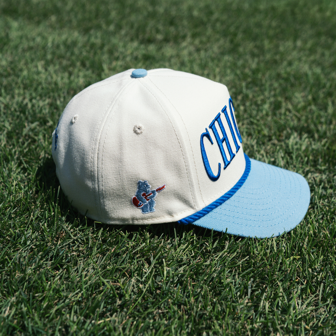 Chicago Cubs x Mini Wonder Two-Tone Rope 940 Cap — Youth, Light Blue Caps NEW ERA CAP COMPANY