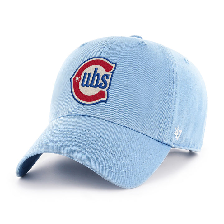 Chicago Cubs Blues Alternate Columbia Blue Clean Up Cap by '47 Brand Caps '47 BRAND