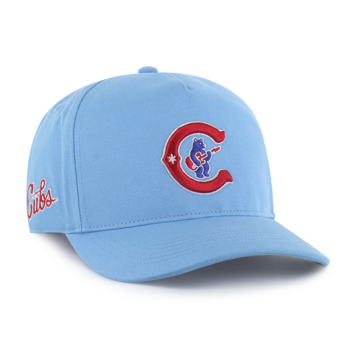 Chicago Cubs Blues Bear Script Hitch Cap by &