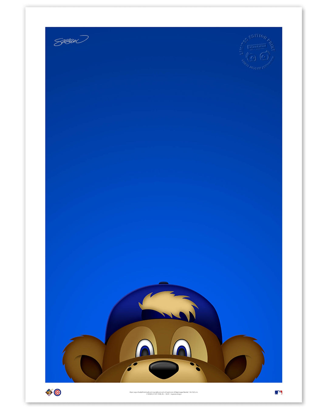 CHICAGO CUBS S. PRESTON CLARK THE CUB ART PRINT Art Print S. Preston Art + Designs