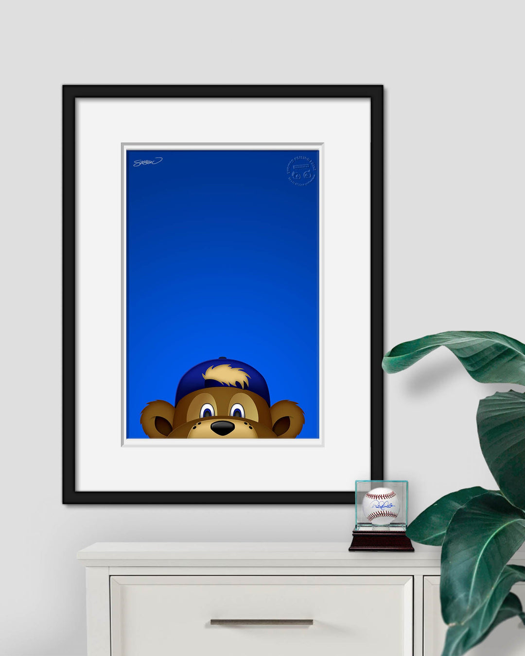 CHICAGO CUBS S. PRESTON CLARK THE CUB ART PRINT Art Print S. Preston Art + Designs