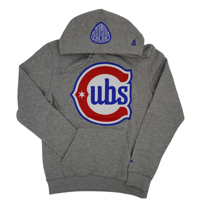 Chicago Cubs Blues Alternate Unisex Gray Hoodie by New Era Sweatshirts & Hoodies NEW ERA CAP COMPANY INC