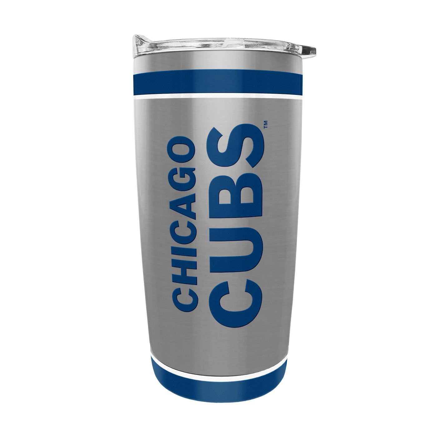 CHICAGO CUBS BULLSEYE LOGO STAINLESS 20OZ TRAVEL TUMBLER
