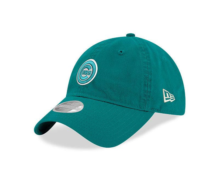 CHICAGO CUBS NEW ERA WOMEN'S BULLSEYE TEAL ADJUSTABLE CAP Caps NEW ERA CAP COMPANY INC