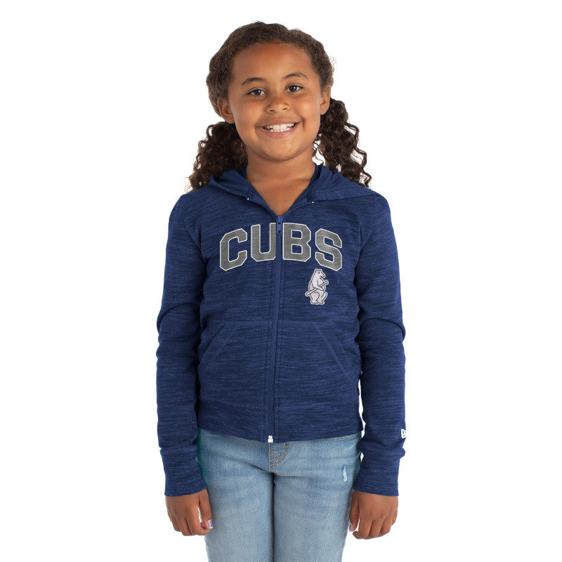 CHICAGO CUBS NEW ERA YOUTH 1914 NAVY ZIP UP HOODIE