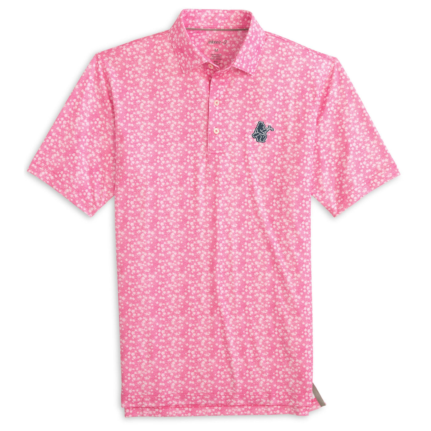CHICAGO CUBS JOHNNIE O MEN'S 1914 GOLF PINK AIDEN POLO
