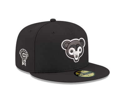 CHICAGO CUBS NEW ERA 1969 BEAR BLACK 59FIFTY CAP