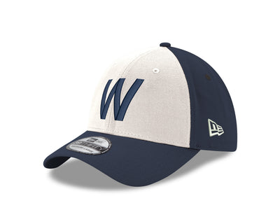 CHICAGO CUBS NEW ERA W WHITE AND NAVY 39THIRTY CAP