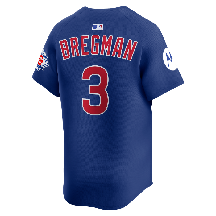 Chicago Cubs Alex Bregman Royal Blue Alternate 150th Anniversary Limited Jersey by Nike