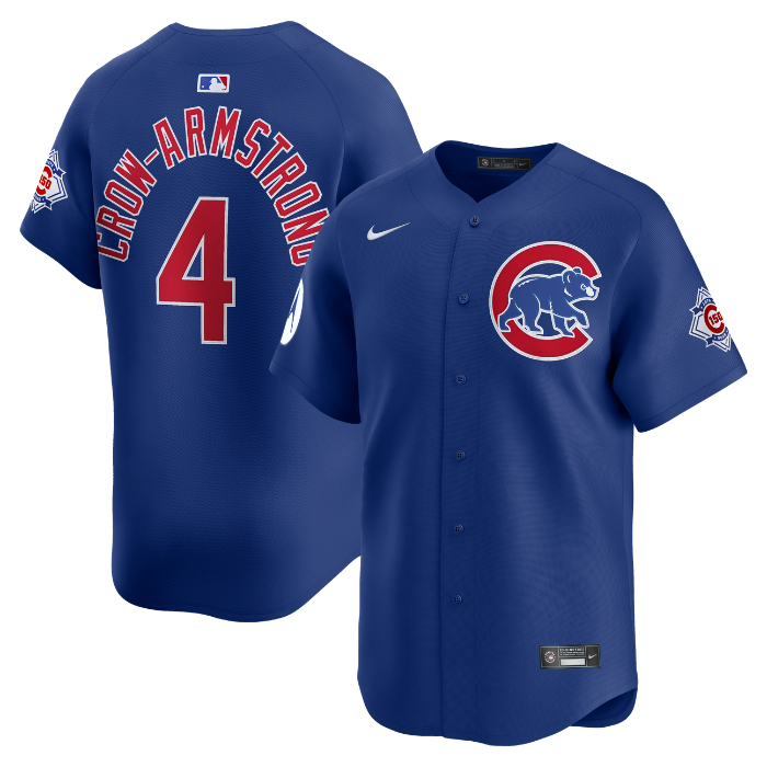 Chicago Cubs Pete Crow-Armstrong Royal Blue Alternate 150th Anniversary Limited Jersey by Nike