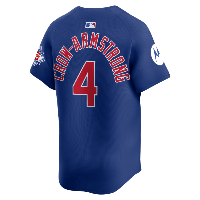 Chicago Cubs Pete Crow-Armstrong Royal Blue Alternate 150th Anniversary Limited Jersey by Nike