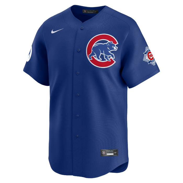 Chicago Cubs Royal Blue Alternate 150th Anniversary Limited Jersey by Nike