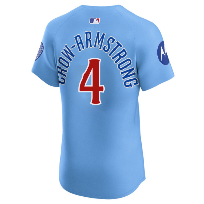 Chicago Cubs Pete Crow-Armstrong Blues Alternate Elite Jersey by Nike